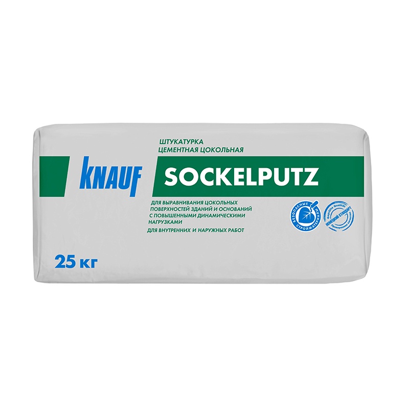 Штукатурка цокольная Knauf Sockelputz УП-310, 25 кг