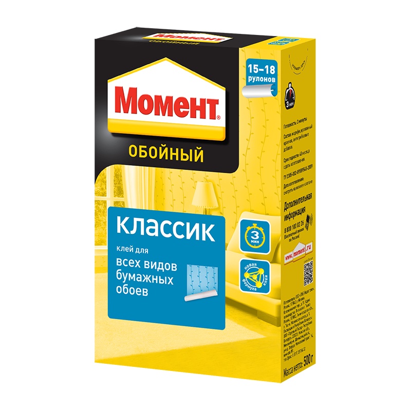 Клей для обоев Момент Классик (500 г)