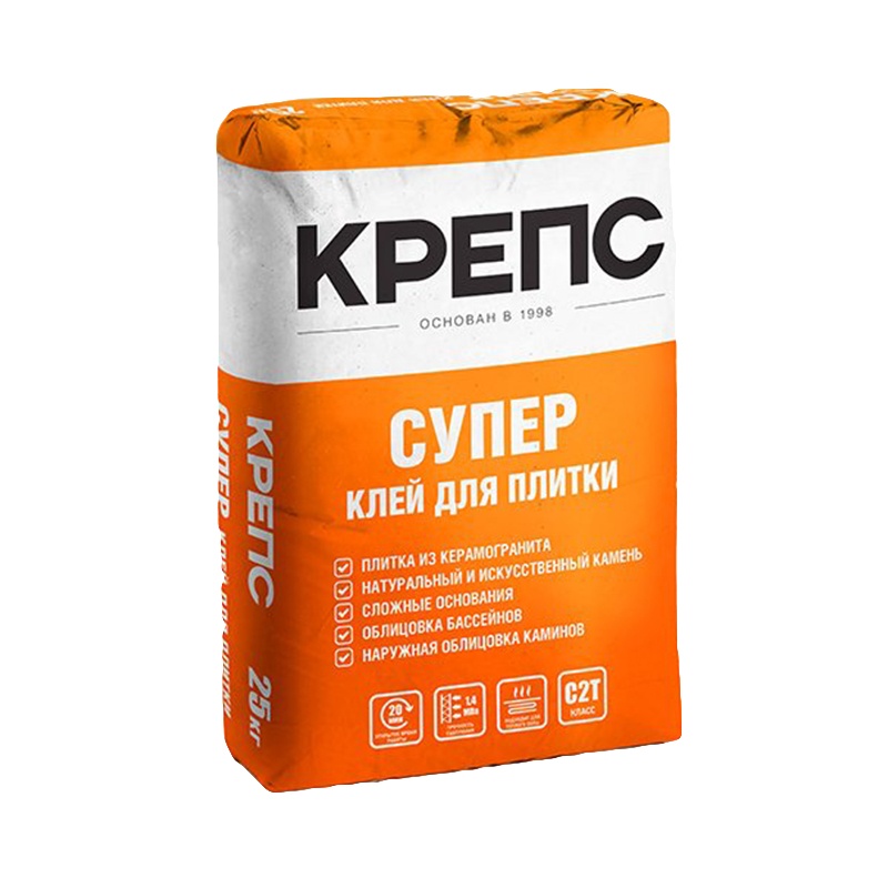 Клей для плитки Крепс Супер (25 кг)